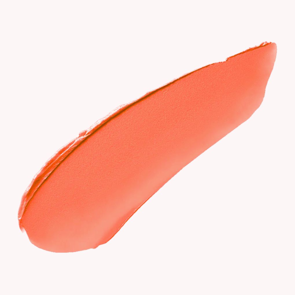 Oplenza Blush Stick swatch - 02 Sunshine Orange, luxury makeup, bold color, makeup must-have blush stick for a radiant, long-lasting makeup look