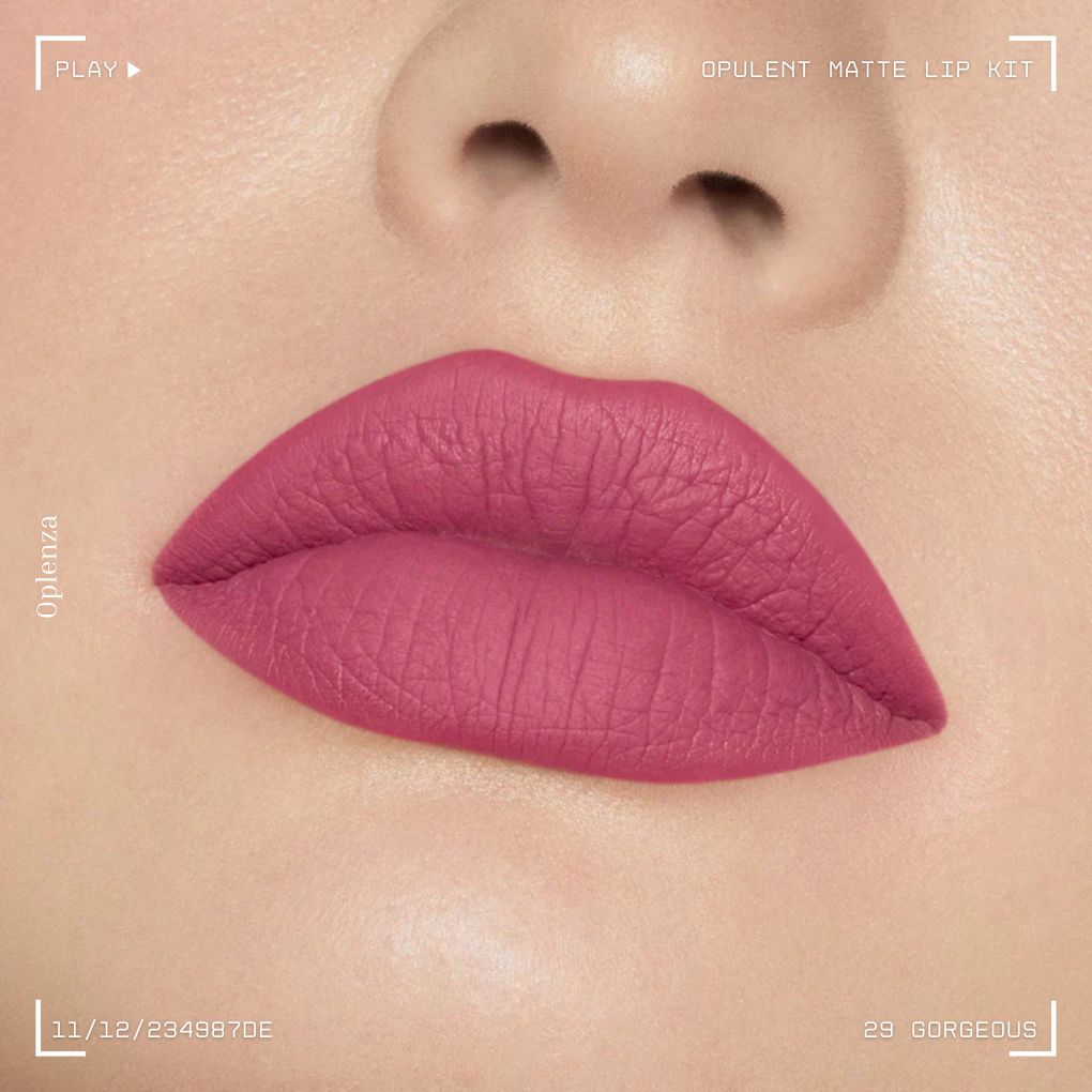 A close-up of a woman's lips showcasing the best liquid matte lipstick kit—ultra-pigmented, smudge-proof, and long-lasting—in shade 18 Cherry Beauty