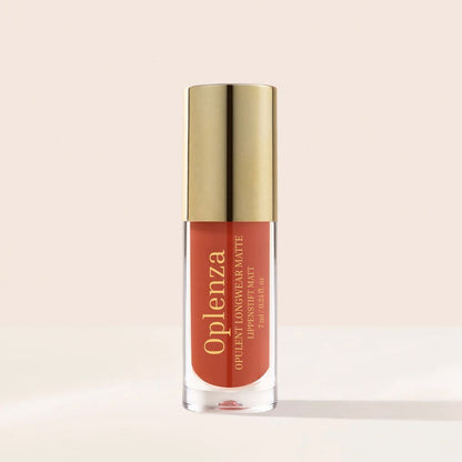 Oplenza Opulent Longwear Matte Liquid Lipstick- best matte vegan lipstick in shade 37 Spice